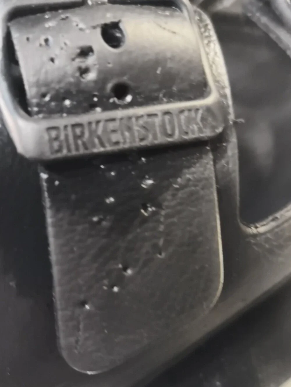 Mens 11 black Birkenstock Arizona EVA sandals,  lightweight two-strap Design.